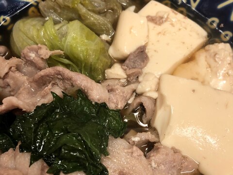 大葉が爽やか♪あっさり肉豆腐^_^